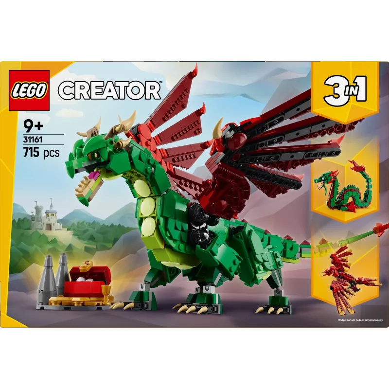 LEGO CREATOR 3 IN 1 31161 Keskaegne draakon