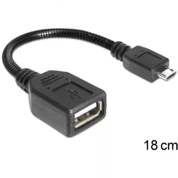 USB-kaabel Micro-USB B USB A DeLOCK 83293 0,18 m