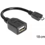 USB-kaabel Micro-USB B USB A DeLOCK 83293 0,18 m