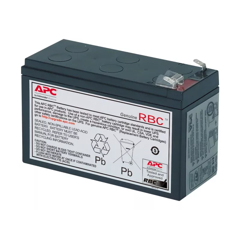 APC aku asenduskassett APCRBC106 (OEM), suletud pliiaku (VRLA), 1 tk, must, RoHS, 2,5 kg, 102 mm