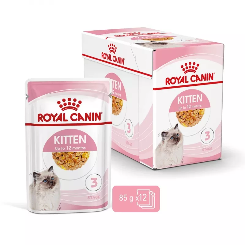 Märg kassitoit Royal Canin Kitten Gravy 85 g — linnuliha, 78% niiskust, 12% valku