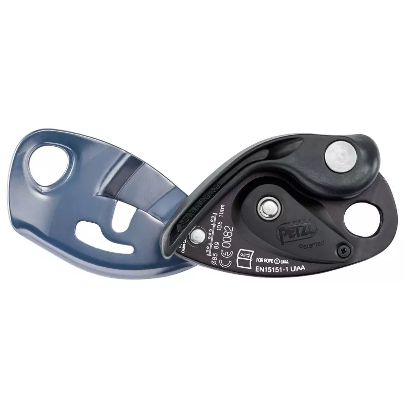 Tubular belay device Petzl GRIGRI – Aluminium and steel, 175 g, üksikpakend, red/oranž