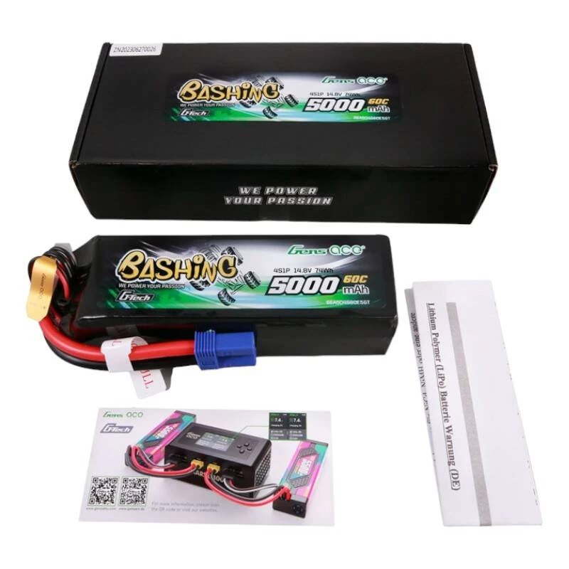 Aku Gens ace G-Tech 5000mAh 14,8V 4S1P 60C Lipo Pack