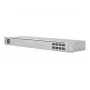 Hallatav L2 võrgulüliti UBIQUITI USW-Aggregation — 8 SFP+ pesa, 10G tugi, ventilaatorita, 1U riiulisse, hõbedane