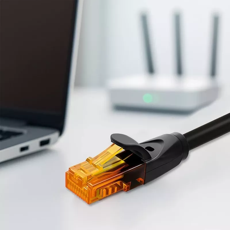 Etherneti ühenduskaabel QOLTEC UTP Cat6 10 m, 2×RJ45, must