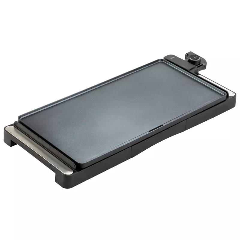 Kontaktgrill Jata JEGR1245 — 2200 W, pöördnupp, ristkülikukujuline 655×255 mm, must/hõbedane