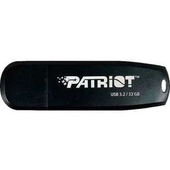 USB-mälupulk PATRIOT 32 GB USB Type-A 3.2 Gen 1 Must, 80 MB/s, taskuvõtmehoidja