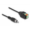 DeLOCK kaabel RCA isane klemmiploki adapter surunupuga 15 cm