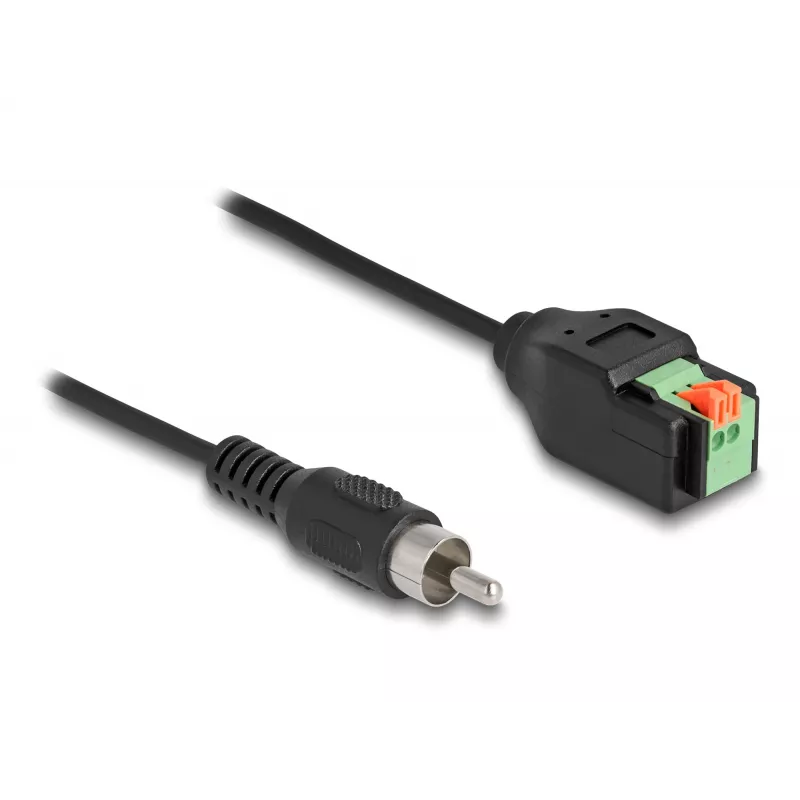 DeLOCK kaabel RCA isane klemmiploki adapter surunupuga 15 cm