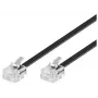 Telefonikaabel Microconnect MPK182 RJ-11 RJ-11 2 m Must