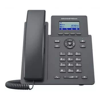 Grandstream Networks GRP2601P IP-telefon must 2 liini LCD-ekraaniga