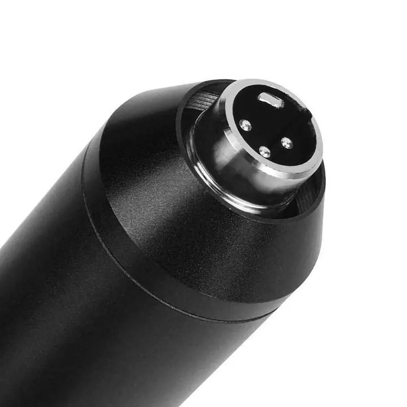 PC mikrofon MEDIA-TECH MT397S — juhtmega, XLR-sisend, 20–20000 Hz, 150 Ω, -32 dB, 2,4 m kaabel, lauaalus, must