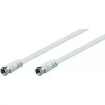 Wentronic Goobay SAT ühenduskaabel, valge, 2,5 m - F-pistik F-pistik (11724)