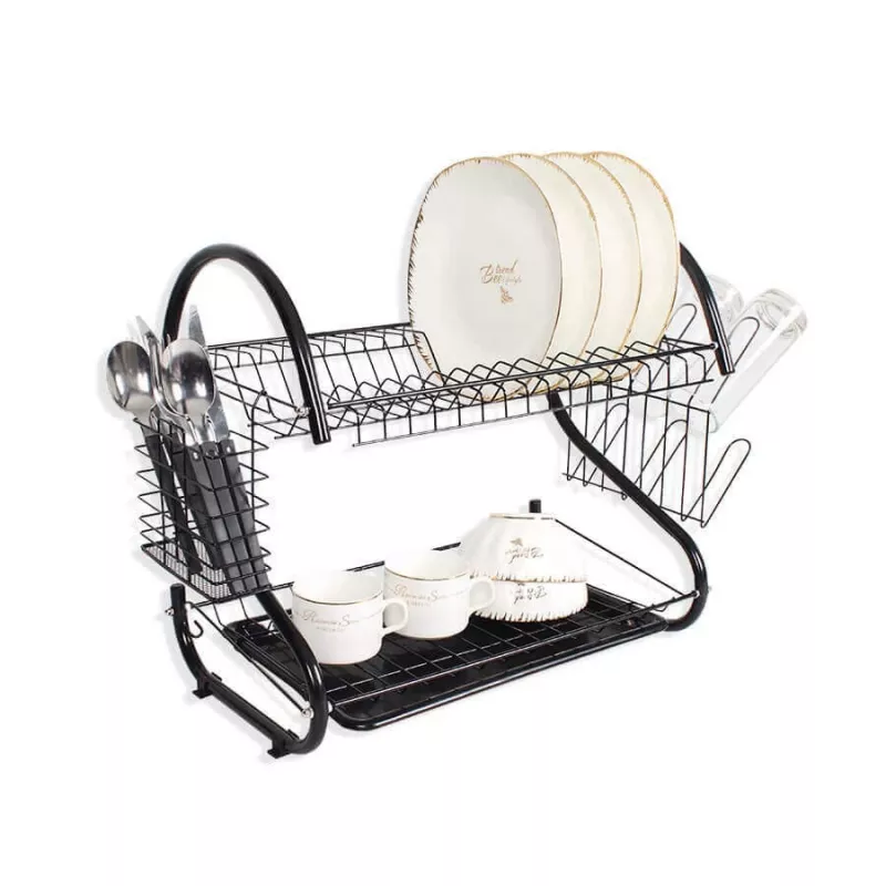 Nõuderest Maestro MR-1025-38-Must, eraldiseisev metallrest, 38 cm lai, must
