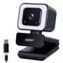 Aukey PC-LM6 Stream Series koos rõngasvalgusega Full HD veebikaamera 1/3-CMOS anduriga, must