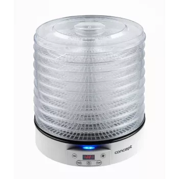Toidukuivati Concept Solution SO2020, 500 W, LED-ekraan, hõbedane, 220–240 V, 3,3 cm resti läbimõõt