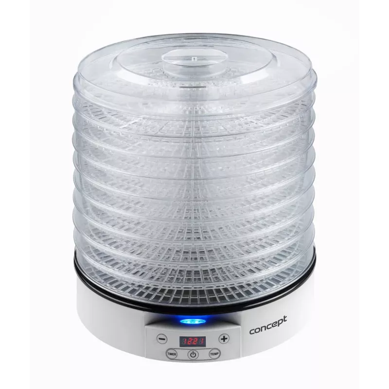 Toidukuivati Concept Solution SO2020, 500 W, LED-ekraan, hõbedane, 220–240 V, 3,3 cm resti läbimõõt