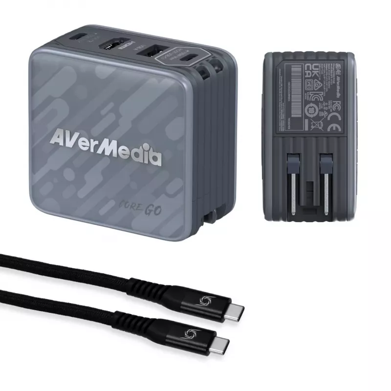 AVerMedia GC313 universaalne must AC kiirlaadimine siseruumides