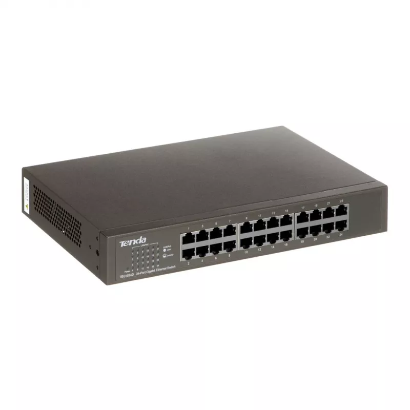 Mittehallatav kommutaator TENDA TEG1024D 24-pordiline Gigabit Ethernet, 48 Gbps, 8000 MAC tabel, sinine