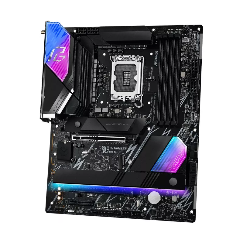 Emaplaat ASRock Z890 Lightning WiFi — Intel Z890, LGA1851, ATX, 4× DDR5, Wi‑Fi 7, 2.5Gb LAN, Thunderbolt 4