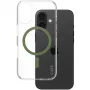 PanzerGlass CARE Urban Combat läbipaistev kaitseümbris rohelise MagSafeiga iPhone 16