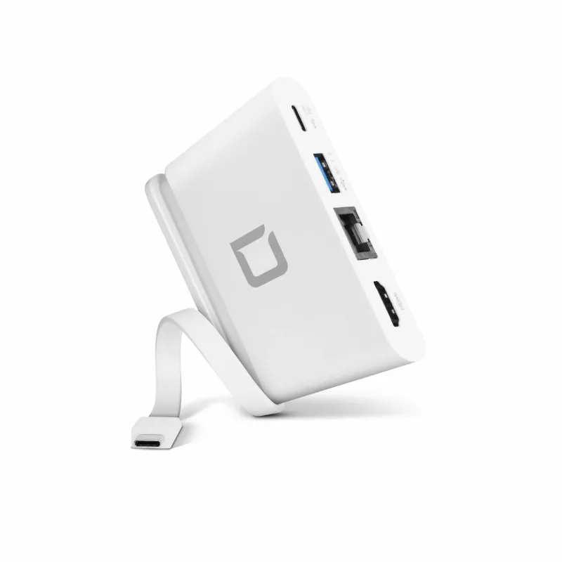 DICOTA USB-C kaasaskantav dokkimisjaam 4-in-1 HDMI-ga - dokkimisjaam - USB-C - HDMI (D31730)