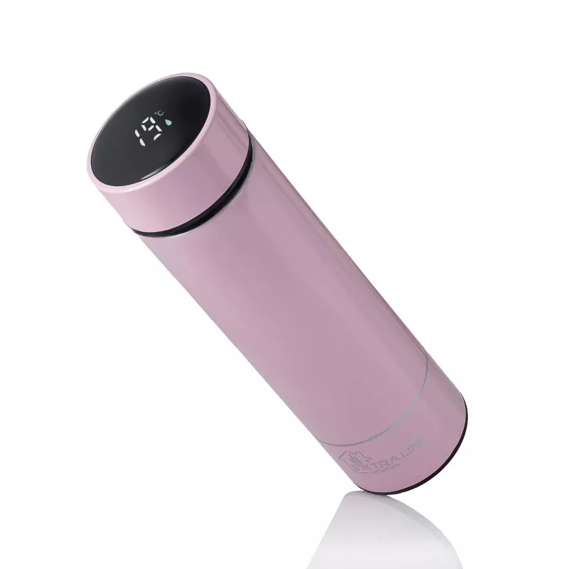 Extralink Smart Travel Mug Pink, LED Ekraan Termos