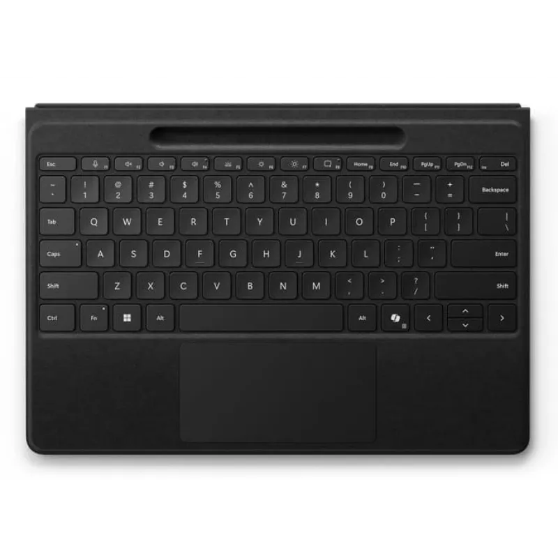 klaviatuur cover Microsoft Surface Pro Flex — German layout, Bluetooth, built-in aku, Must, Ühilduv with Surface Pro 11/10/9/8