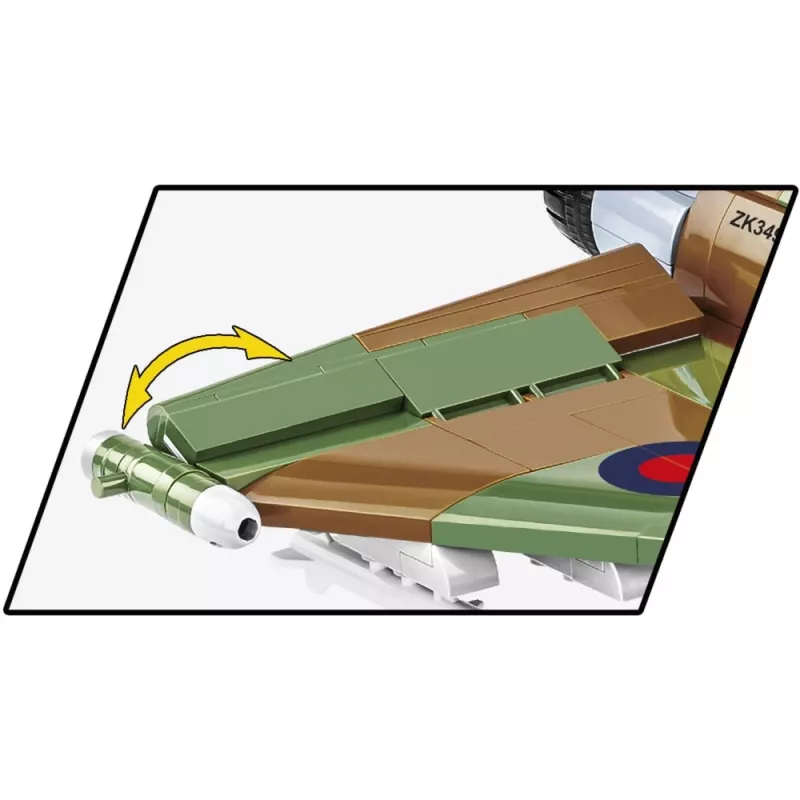 Ehitusklotsid Cobi Eurofighter Typhoon FGR4 „GiNA” — 577 tk, alates 8. eluaastast, helehall/roheline/pruun