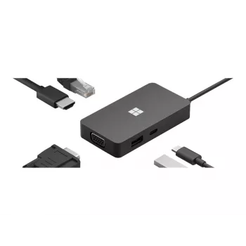 Sülearvuti dokk Microsoft 1E4-00002 Must
