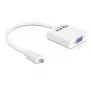 Video kaabli adapter DeLOCK 65347 VGA D-Sub HDMI tüüp D Micro valge