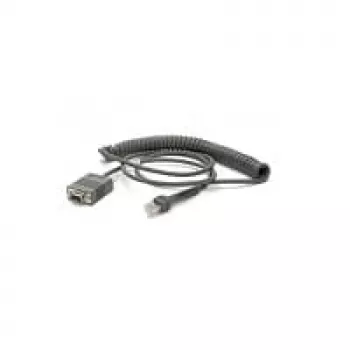 Zebra CBA-RF2-C09ZAR jadakaabel Must 2,8 m RS232 DB9