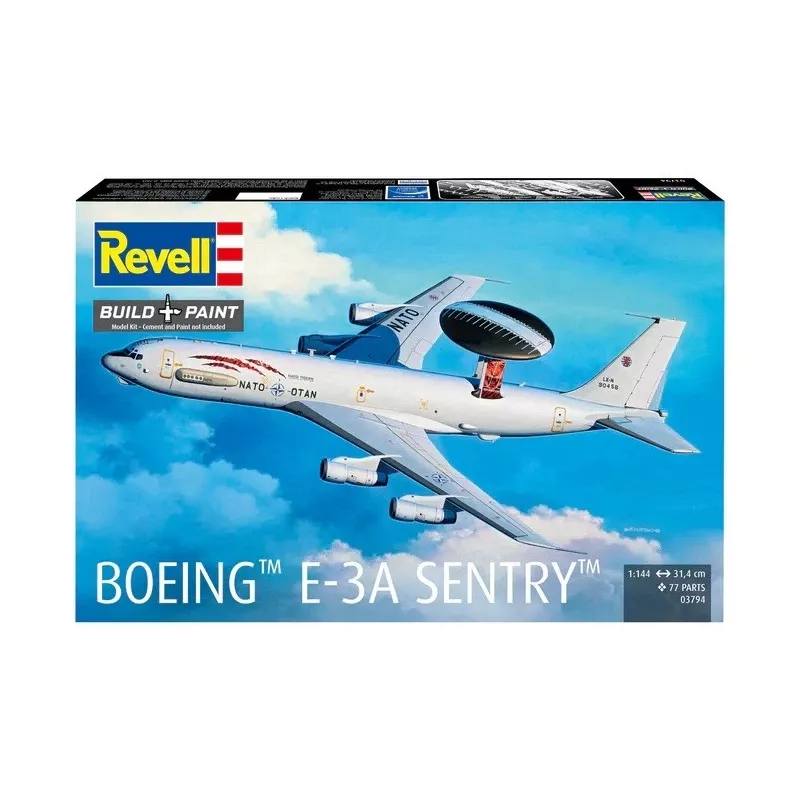 plastik model REVELL Boeing E-3A Sentry 1:144 scale aircraft model kit