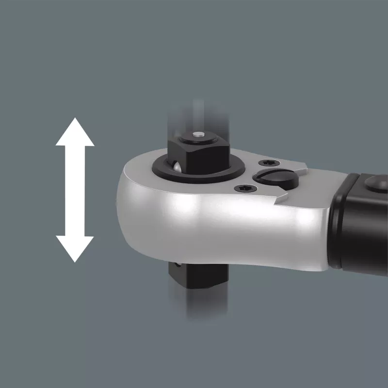 Drehmomentschlüssel mit Durchsteckvierkant Click-Torque Lock C 3 R/L schwarz/grün, Abtrieb 1/2, 40 bis 200 Nm