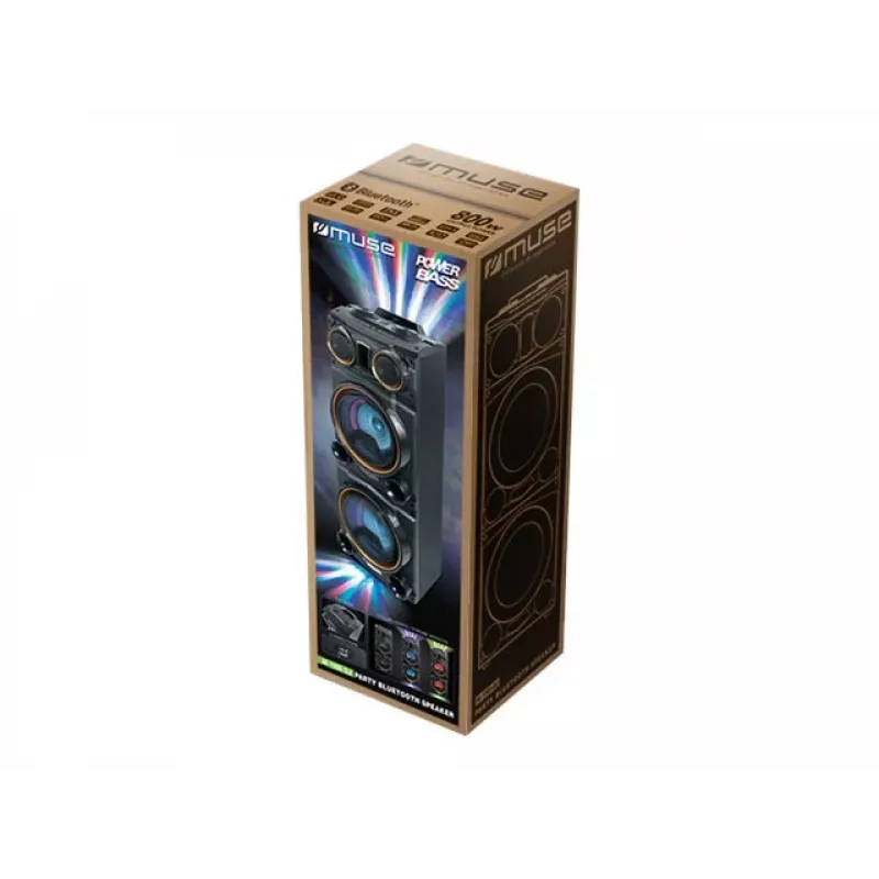 Muse M-1988 DJ kaasaskantav/peokõlar Must 800 W