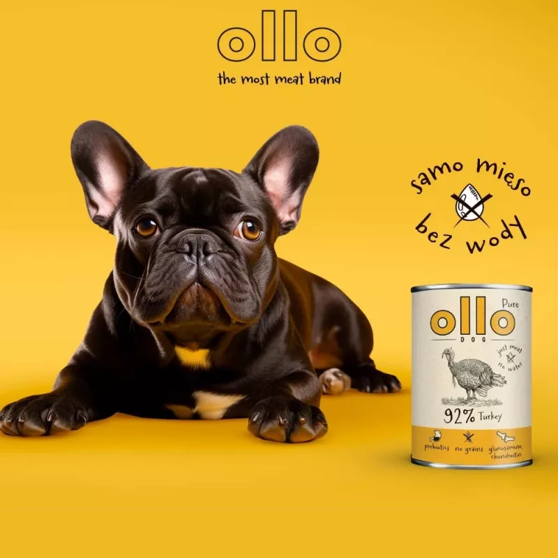 OLLO Pure Turkey - märg koeratoit - 850g