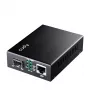 Võrgumeediumimuundur Cudy MC220 — Gigabit (1000 Mbit/s) ühemoodiline SFP 1310 nm, 1x RJ-45, 1x SFP, must