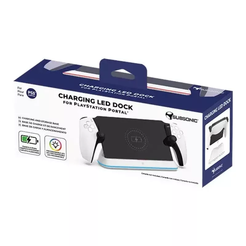 Laadimissüsteem Subsonic SA5708 Playstation Portalile juhtmega must valge