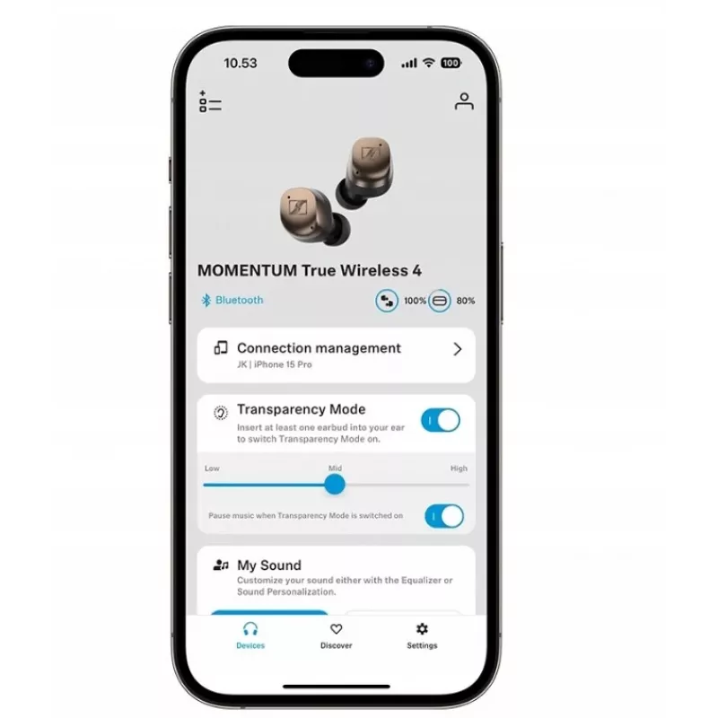 Sennheiser Momentum True Wireless 4 kõrvaklapid - must vask