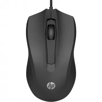 HP Wired hiir 105, mõlemakäeline, optiline, USB Type-A, 1600 DPI, must
