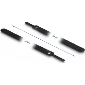Takjakinnitusega kaabliside DeLOCK 19054 250x12mm must 10 tk