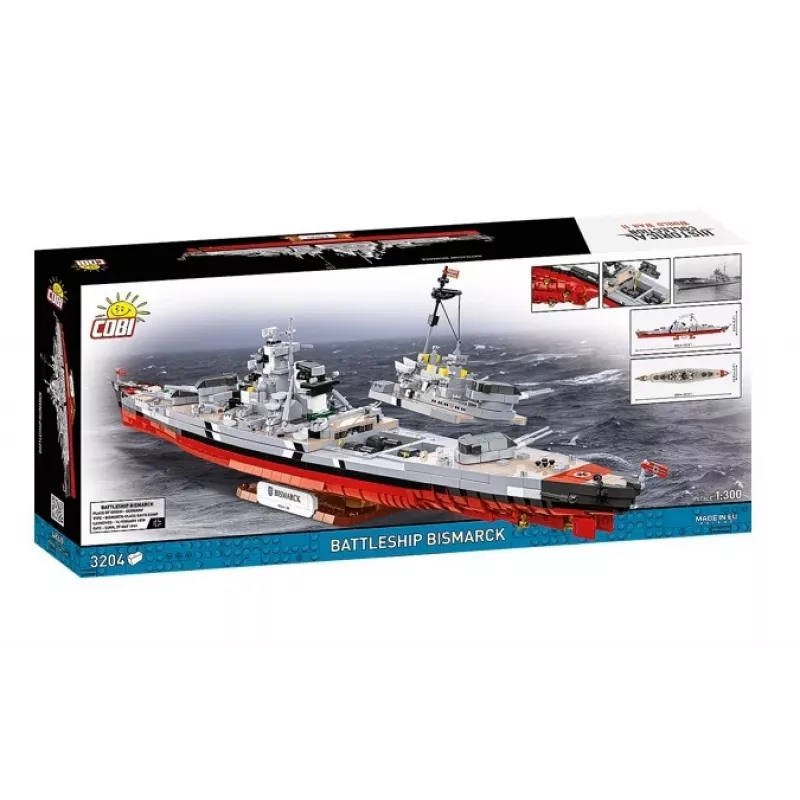 Ehituskomplekt Cobi lahingulaev Bismarck, 3204 osaga – Cobi CO BI-4860
