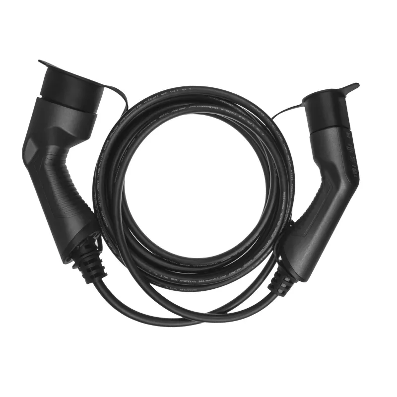 Elektriauto laadimiskaabel roheline Cell EV13 Must Tüüp 2 5m