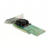 DeLOCK PCI Express x16 kaart neljale sisemisele NVMe M.2 Key M-le – madalprofiil