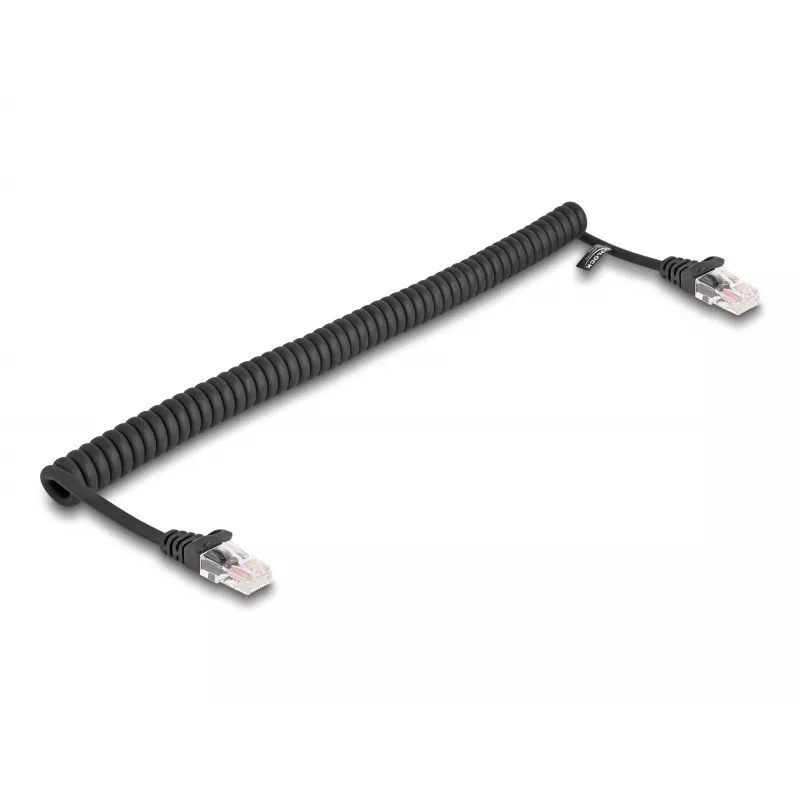 Võrgukaabel DeLOCK RJ45 keerdunud kaabel isane-isane Cat.5e 1m must