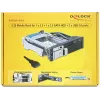 DeLOCK 5,25 mobiilne raam 1 x 2,5 + 1 x 3,5 SATA HDD + 2 x USB3.0 pordi jaoks - mobiilne mäluraam - 6,4 cm, 8,9 cm (2.5, 8,90cm (3.5)) (47209)