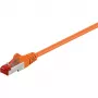 Wentronic Goobay CAT 6 paigalduskaabel, S/FTP (PiMF), oranž, 10 m - LSZH halogeenivaba, vask (93469)