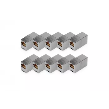 Digitus CAT 5e RJ45 modulaarne ühendusmuhv 10 tk kullatud hõbedane