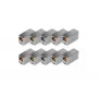 Digitus CAT 5e RJ45 modulaarne ühendusmuhv 10 tk kullatud hõbedane