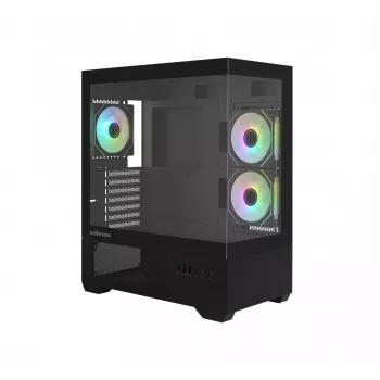 Arvutikorpus CHRONIX V2 Mid Tower ARGB ventilaator x3 must